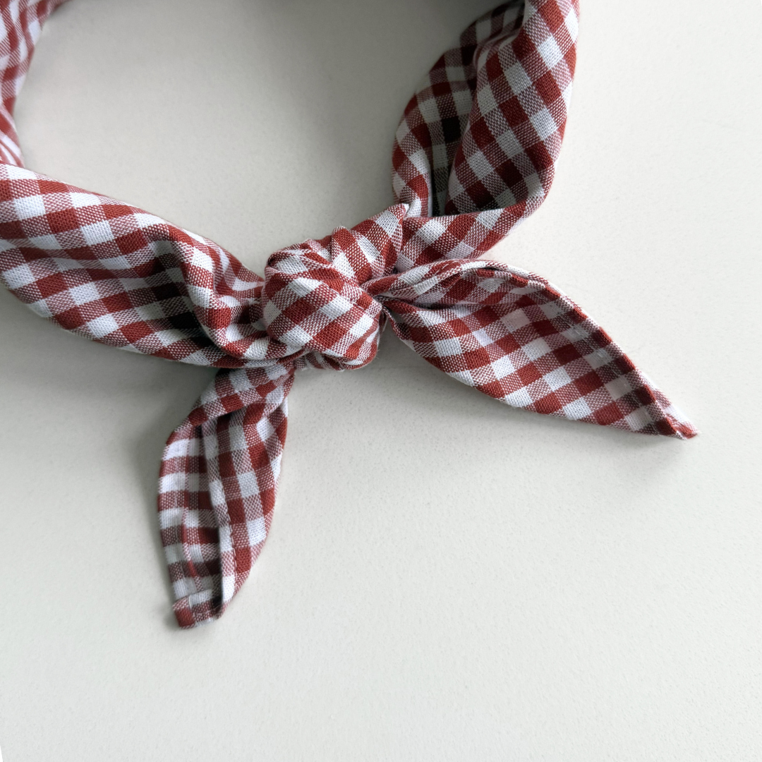 brick rood geruite sjaal kids baby sjaaltje