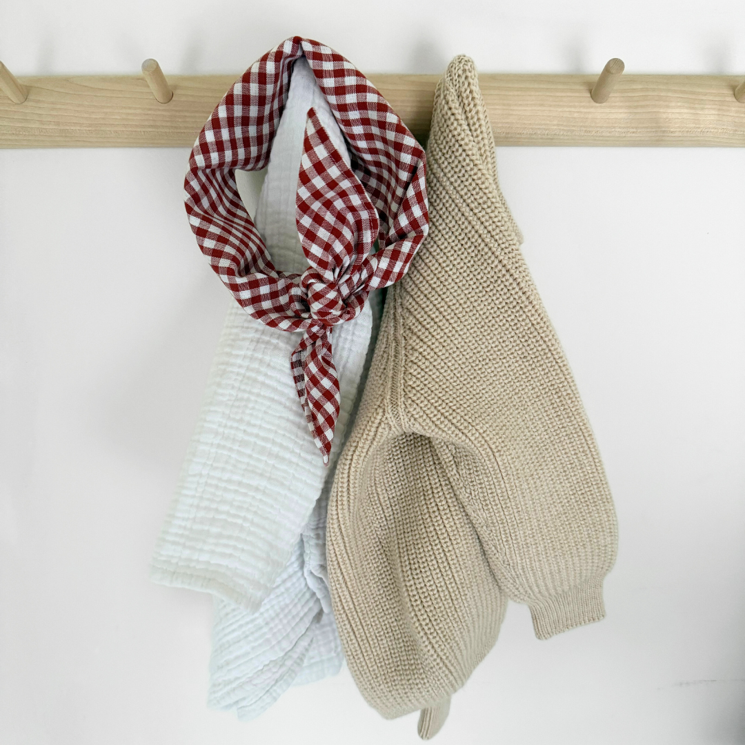 brick rood geruite sjaal kids baby