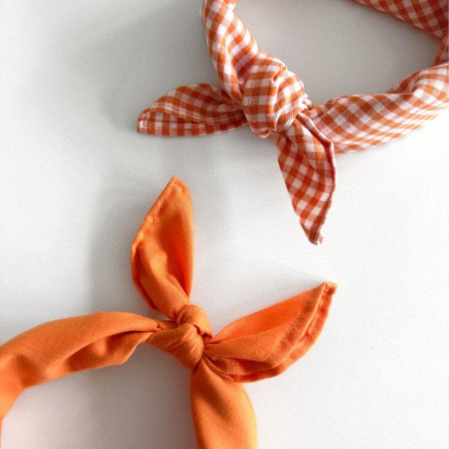 sjaal kids oranje geruit