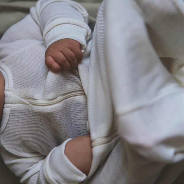 kico label wollen slaapzak wit baby newborn