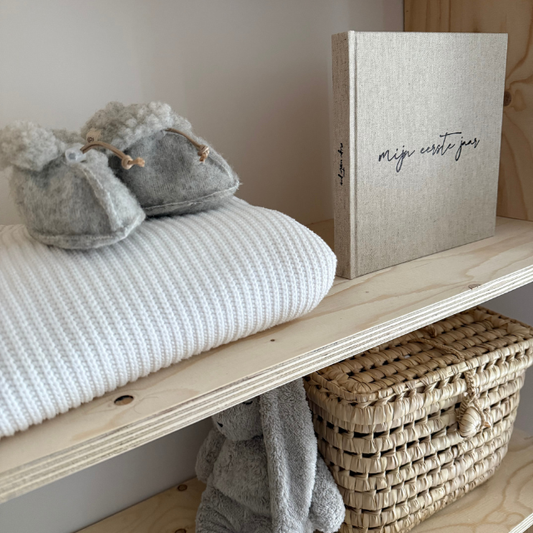 wollen slofjes grijs kico label