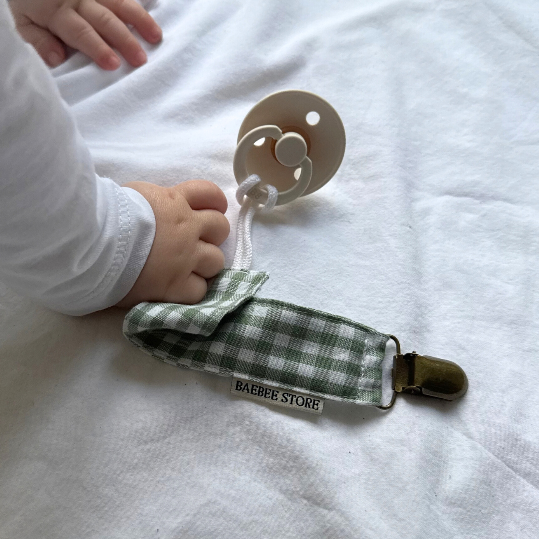 speenkoord groen geruit baby kids