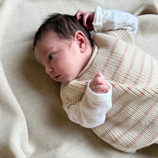 spencer harvey hvid gestreept cream apricot