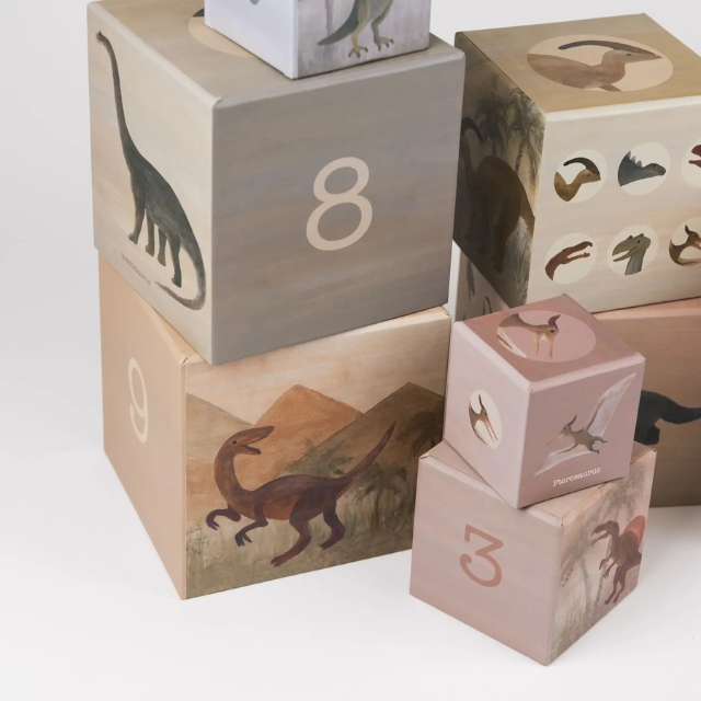 stapelkubus blokken dino dinosaurus speelgoed kids baby