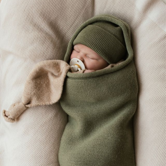 titi speendoek merinowol sand hvid baby