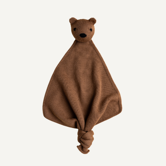 teddy tokki merinowol hvid knuffelbaby newborn chocolate