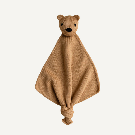 teddy tokki ochre hvid merinowol knuffel