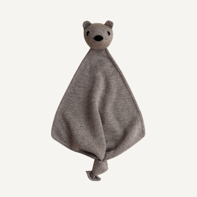 teddy tokki knuffel otter hvid merinowol wol