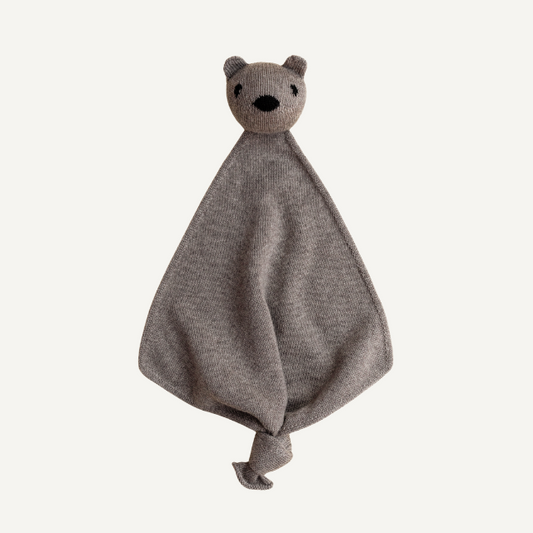 teddy tokki knuffel otter hvid merinowol wol