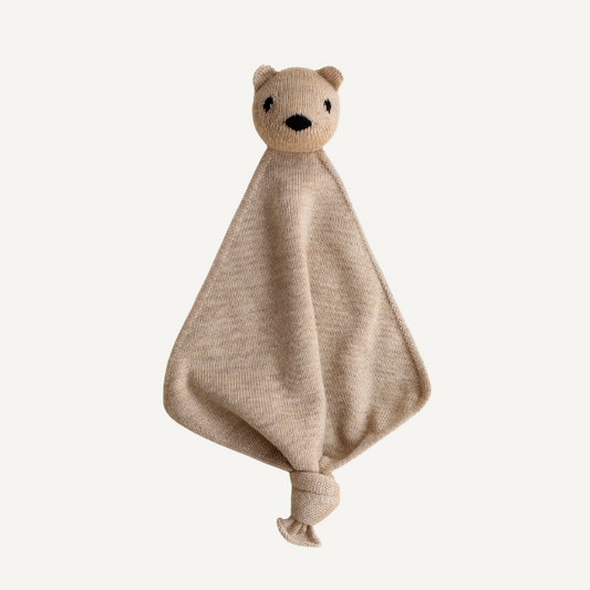 hvid teddy tokki merinowol wol knuffel sand