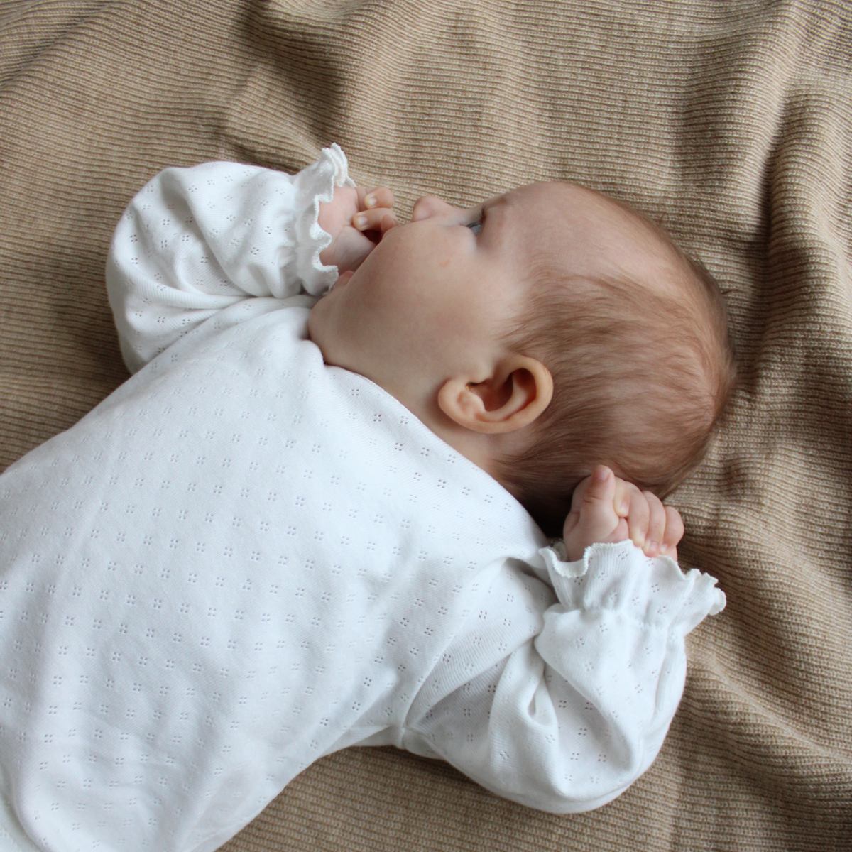 pointelle shirt top baby newborn wit