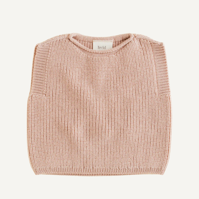 hvid merinowol vest harvey apricot baby