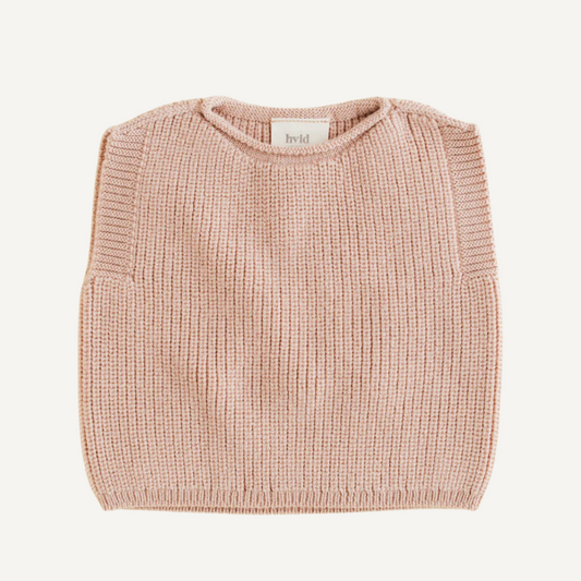 hvid merinowol vest harvey apricot baby