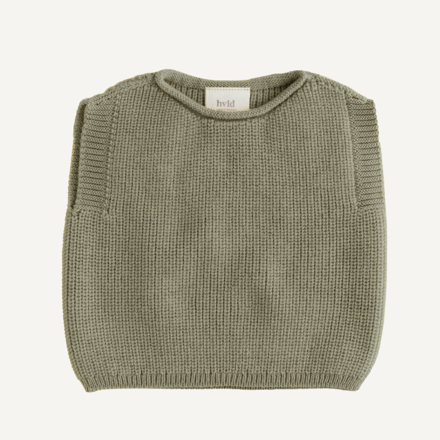 hvid spencer vest baby newborn groen artichoke