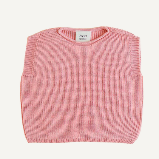 baby newborn vest spencer wol merinowol roze
