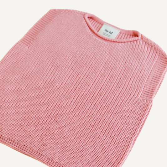 hvid merinowol vest spencer baby newborn bubblegum