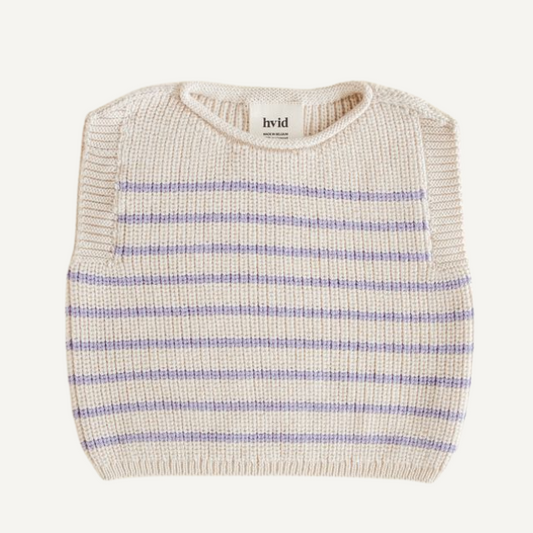 cream lila hvid gestreept vest spencer baby