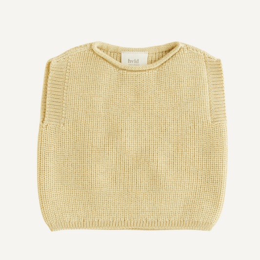 vest harvey light yellow merinowol kids baby