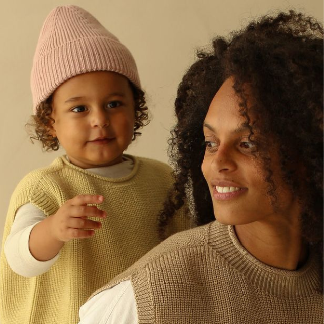 hvid harvey vest geel merinowol kids
