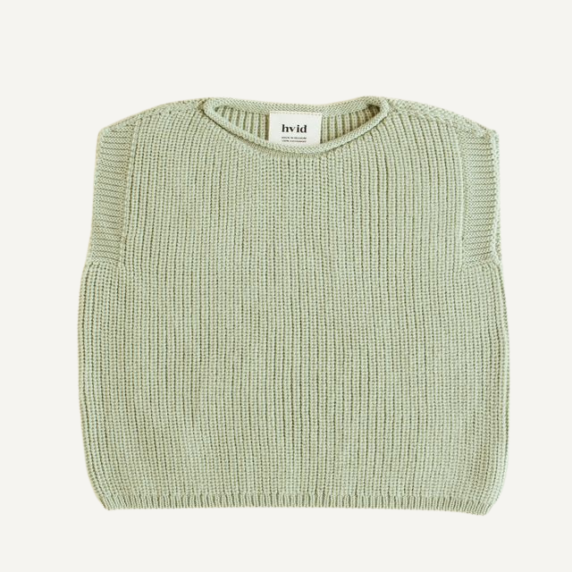 mint groen vest harvey hvid merinowol baby newborn
