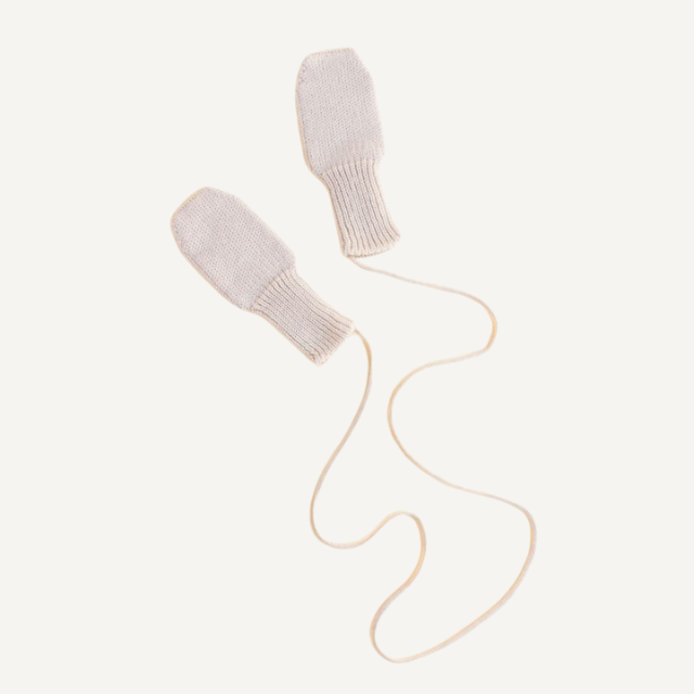 hvid merinowol wol wanten mittens fiza cream beige