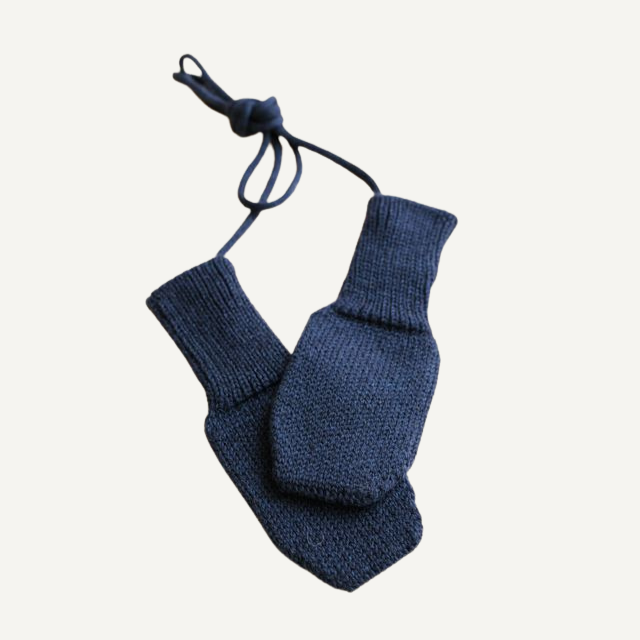 hvid wantjes blauw merinowol wol