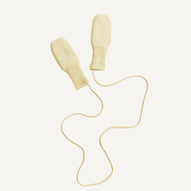 wantjes wol hvid merinowol geel wanten