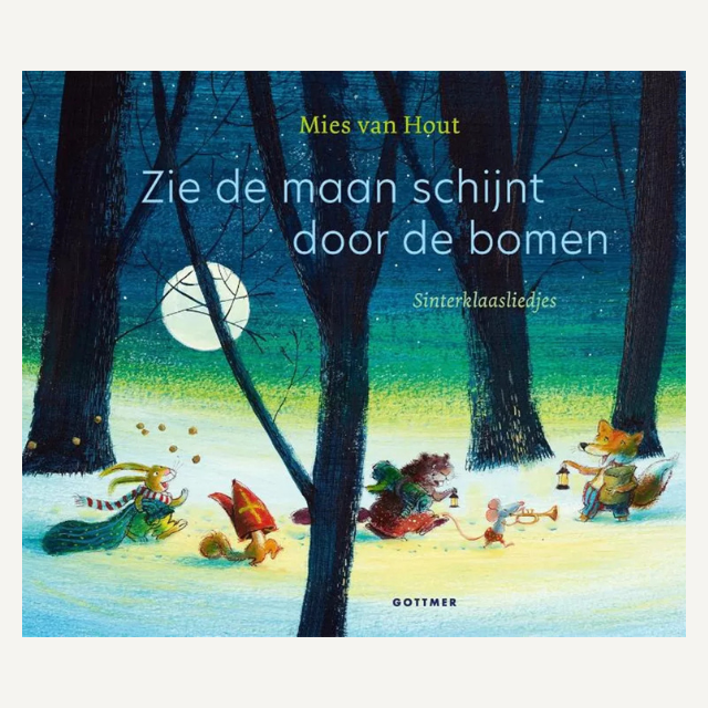 zie de maan schijnt door de bomen kinderboek prentenboek leesboek